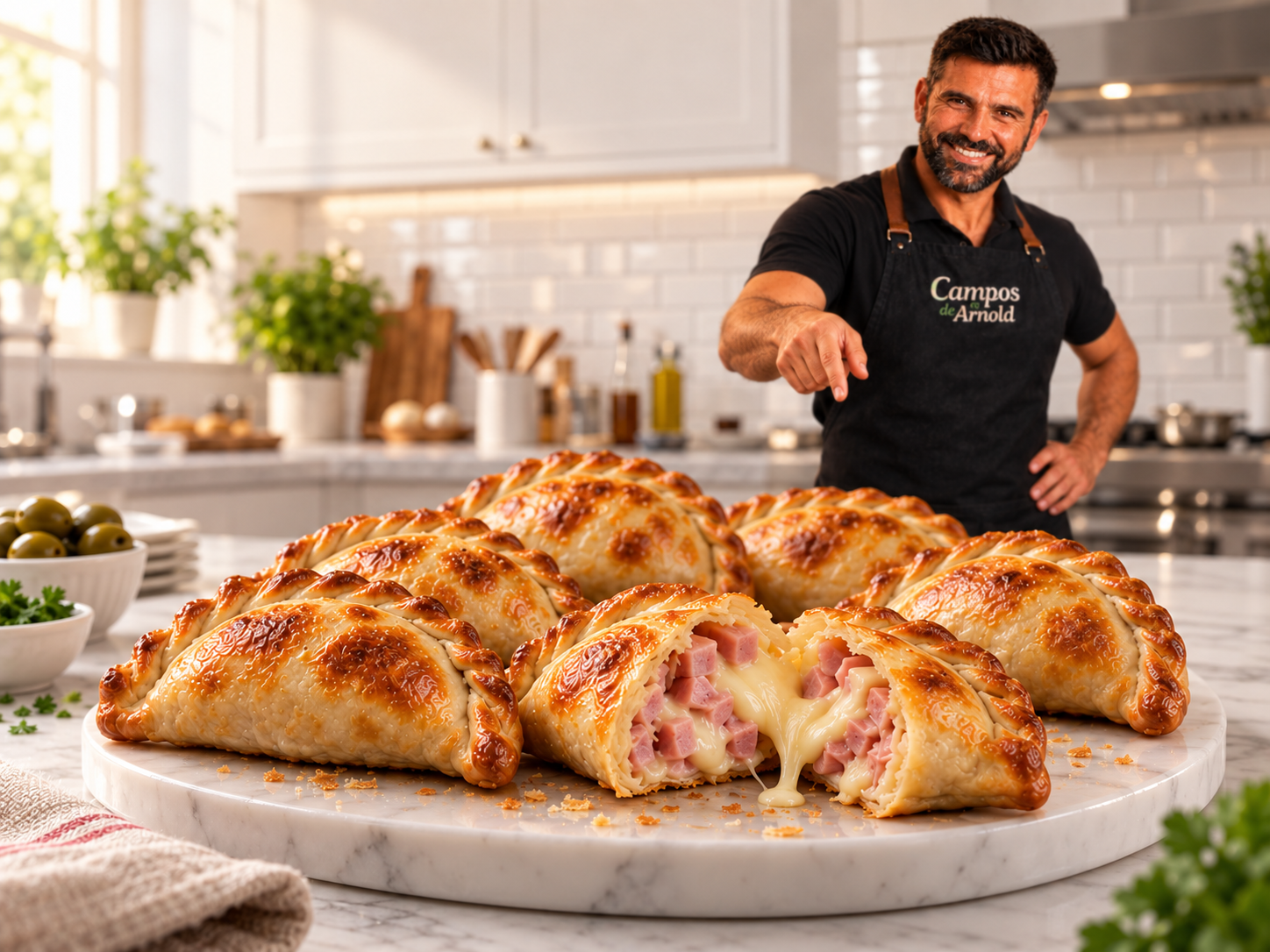 Plato preparado con queso artesanal Campos de Arnold